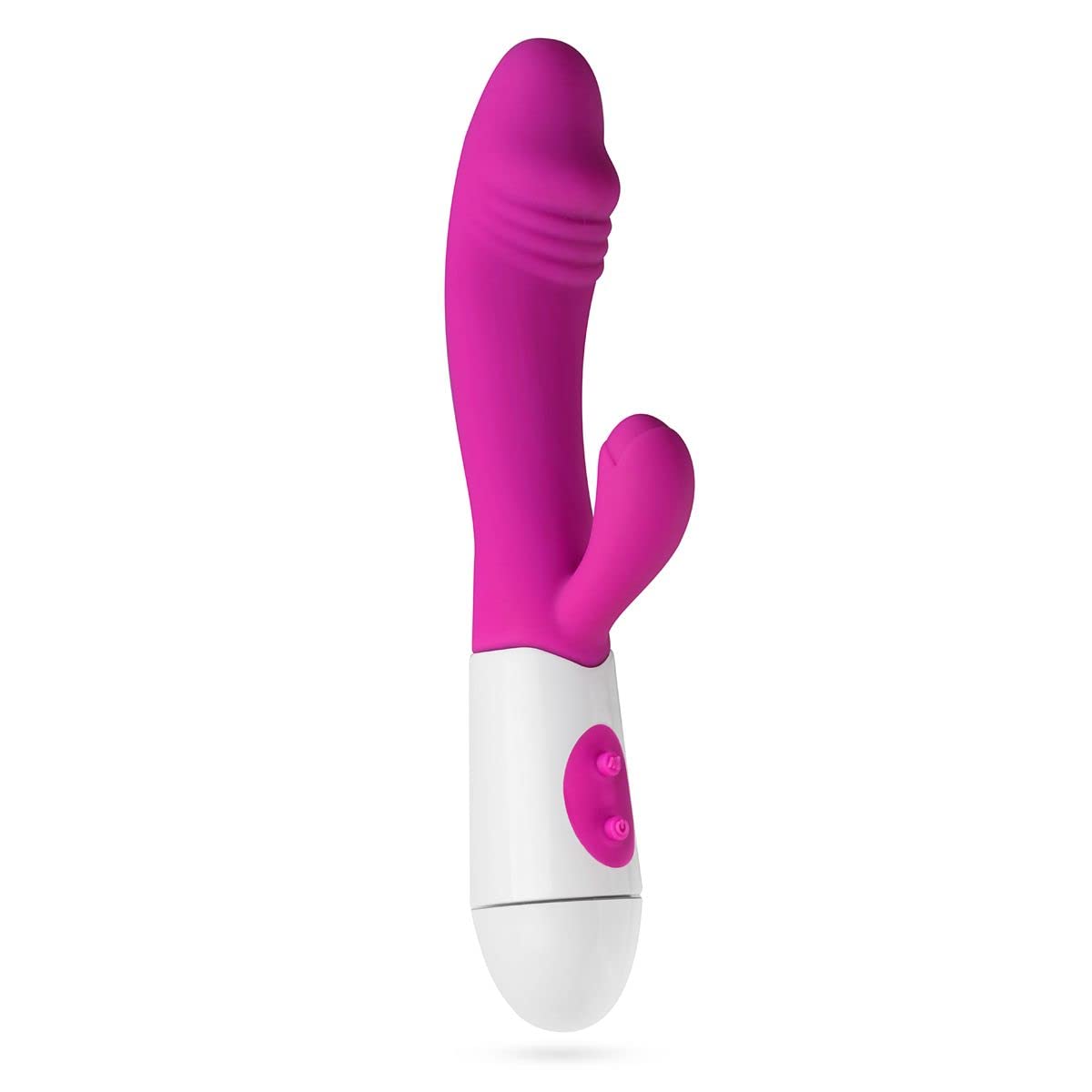 Teazers Realistic Rabbit Vibrator – Vibrator for Women with a Clitoral Stimulator on Top – Sex Toys for Women for Stimulating the Gspot and Clitoris – Perfect as First Vibrator – Pink