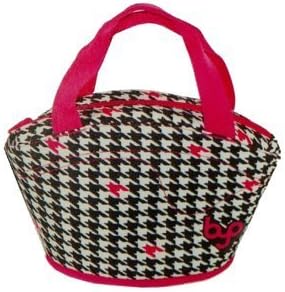 Gusto Neoprene Lunch Bag, Houndstooth Black