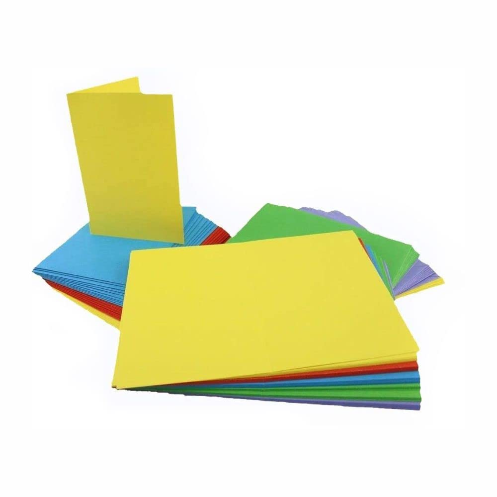 3 Ace Crafts C6 Bright Colors Cards and Envelopes for Card Making (20) for Greetings, Thank You Cards with Envelope, Valentines, Thanksgiving, Christmas Invitation, Card Making Kit for Craft Activity