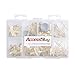 Accessbuy Picture Hanging Kit,Picture Hangers,Picture Frame Hooks,Medium Hanging Assortment Kit,with Hanging Wire,Hooks,Nails,Sawtooth and Hardware for Frames 200pcs (100lbs 50lbs 30lbs 20lbs 10lbs)