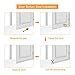 Fixget Door Seal, Under Door Sweep Door Draft Stopper Weather Stripping Door Bottom Seal Rubber Weatherproof Seal + Window Seal for Cracks & Gaps, 2 Width X 35.8 Length Inch, 2 Seals (B)