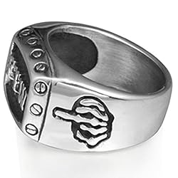 Jude Jewelers Stainless Steel FTW Biker Rider