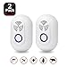 Benewell Pest Control Ultrasonic Repeller Set of 2, Eco-friendly Plug in Indoor Repellent for Mosquitoes, Mice, Ants, Rats, Roaches, Spiders, Bugs, Flies, Rodents - Human & Pet Safe Pest Warrior