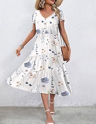 Zeagoo Vacation Dresses Summer Casual Boho Dress