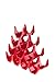 Clever Chef Premium Stackable Wine Rack Custom Wine Storage, Snap & Stack Design Perfect to Fit Any Space, Sturdy & Lightweight Plastic, Pack of 10 Wine Racks, Red