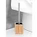 ToiletTree Products Deluxe Toilet Brush with Stainless Steel Handle and 100% Bamboo Wooden Holder