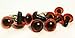 Sassy Bears 7.5mm Translucent Amber Safety Eyes for Bear, Doll, Puppet, Plush Animal and Craft - 10 Pairs