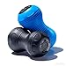 BIVI Cordless Vibrating Dual Ball Roller Massager High Intensity 4-Speed Muscle Workout Recovery Back, Legs Deep Tissue Peanut Shape Replaces Lacrosse Ball Therapy - Black