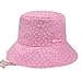 Millymook Girls Reversible Cotton Sun Hat Vintage Bucket -Pink, UPF50+ (2-5 Years)