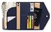 ZOPPEN Mulit-purpose Rfid Blocking Travel Passport Wallet (Ver.4) Tri-fold Document Organizer Holder, Navy Blue