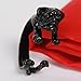 ClothingLoves Women's Cute Pug Burnished Adjustable Wrap Ring