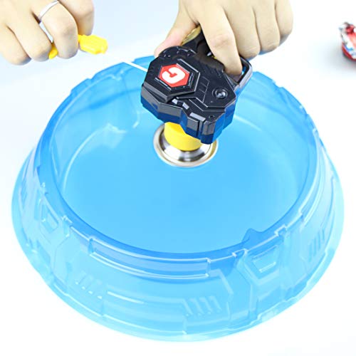 SaikerMan Metal Burst Battling Turbo Top and Launcher Toy for Age 8+ - Black Set