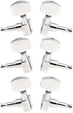 Guitar Tuner Machine Head Guitar Parts 3 Left 3 Right Machine Heads Knobs Guitar String Tuning Pegs for Electric or Acoustic Guitar