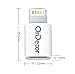OriDecor [ Pack of 5 ] Micro USB to 8 Pin Lightning Converters Android Micro USB Transfer to Apple IOS Lightning Port, Compatible for iPhone5/5S/6/6S/6 Plus/6S Plus/SE and Android Phones, Pack of 5