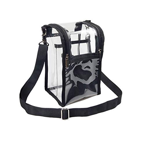 Transparent PVC Makeup Brush Buddy Make Up Brush Holder Clear Makeup Brush Makeup Tool Organizer Bag Makeup Brush Bag with Shoulder Strap - Thumbnail 6