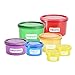 Perfect Portions 7-Piece Labelled Color Coded Dishwasher Microwave Safe Diet Portion Control Containers with Meal Planner and Recipe Guide Book