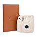 Sunmns Wallet PU Leather Photo Album Compatible with Instax Mini Instant Film (Brown)
