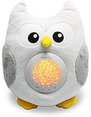 Bubzi Co Peluche per la nanna – Peluche Carillon e lampada notturna con proiettore stelle – Pupazzo Carillon per la nanna del bebè – Gufo Con dieci melodie e proiettore luci – Regalo Bambino Perfetto