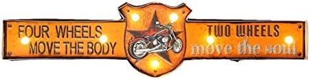 yoyoball8 Retro Bar LED Signs,Metal Embossed Marquee Display for Wall Decoration,Style V