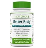 Hyperbiotics Better Body with White Kidney Bean Extract & Orafti P95 Prebiotics-60 Tablets | Weight Management Support
