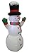 4 Foot Tall Lighted Christmas Inflatable Snowman with Hat LED Yard Art Decoration