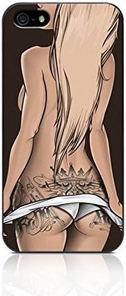 iPhone SE Case,iPhone 5 case, Swonda Sexy Tattoo Girl Pattern PC Cover Case