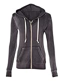 YogaColors Women's Crystal Sporty Soft Hoody Zip Sweater