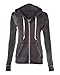 YogaColors Women's Crystal Sporty Soft Hoody Zip Sweater