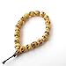 Ovalbuy Ox Bone Carved Skull Beads Buddhist Prayer Wrist Mala Bracelet