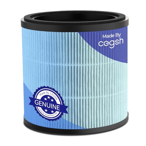 Cegsin AP005C Series Genuine HEPA Air Filter Replacement, Upgraded 4-in-1 Air Filter for Smoke, Pollen, Dander, Hair, Dust, Odors, 1-Pack