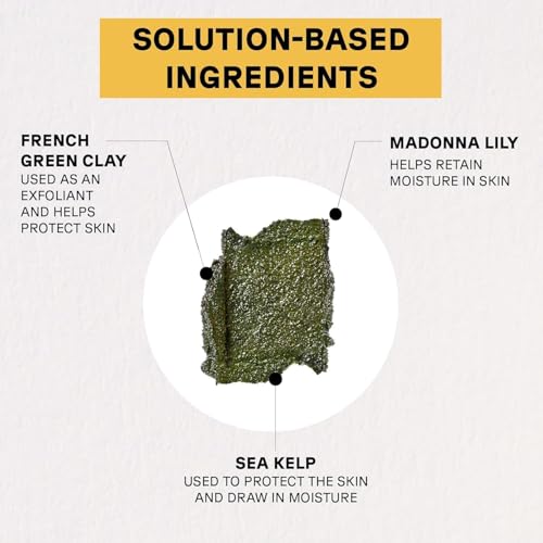 Acure Brightening Facial Scrub - Exfoliating Face Wash, Gentle Daily Scrubber & Exfoliator for Women & Men for Radiant Skin, Cleansing Wash with Sea Kelp & French Green Clay - 4 fl oz