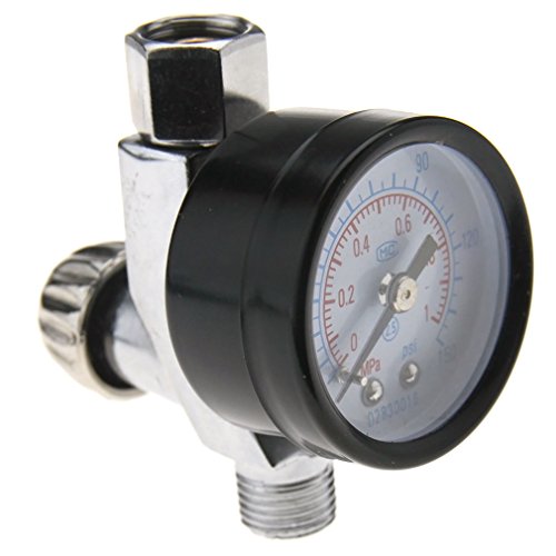 MINI ADJUSTABLE AIR REGULATOR GAUGE PAINT DIAL 1/4
