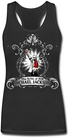 ZCNS fashion girl's Michael Jackson tour 2016 tank top for lady Black XXL