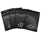 JS Studios Premium Smell Proof Bags | 4x6 Black airtight Odor resistant container | Medical grade zip lock stash bags
