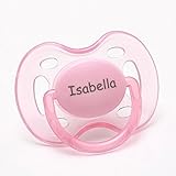 Philips AVENT Personalized Pacifier by Pacidoodle Customize Now Engraved with Your Baby's Name OR Monogram (Pink 0-6m)