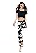 Women's Lovely Printed Stretch Seemless Micky Mouse Legging Pants Tights