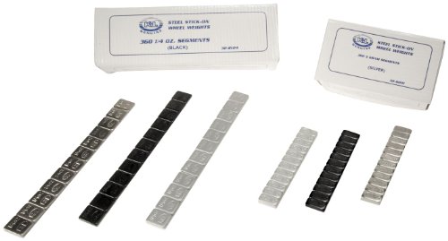 K&L Supply Steel Stick On Wheel Weights - Black - 1/4oz. 32-8124 at Amazon