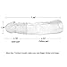 Condom Extender, James Love Crystal Soft Penis Extender Enlarger Sleeve Condom Sexual Delay Ejaculation Toy for Men (Lengthen 70MM) (Clear)