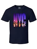 Gs-eagle Men's M0018TS PRINTED NEW YORK CITY NYC Graphic Design T-Shirt