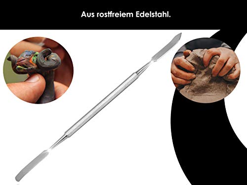 Gebogener Profi Gelspatel Doppel-Spatel, Salbenspatel, Doppelinstrument – Bild 5