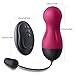 G Spot Clitoral Vibrator - SEXY SLAVE Waterproof 10X Rechargeable Remote Bullet Vibrator - Vibrating Egg for Women, Rose and Black