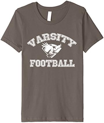 unisex-child Varsity Football T-Shirt: American Football Shirt 10 Asphalt