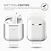 elago AirPods Belt Clip [Frosted Transparent] - [Compatible with Apple AirPods 1 & 2][Convenient Portability][Protection][Soft Feel Coating] – for AirPods 2 and 1