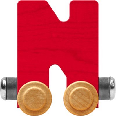 NameTrain Bright Letter Car N - Made in USA (Red)