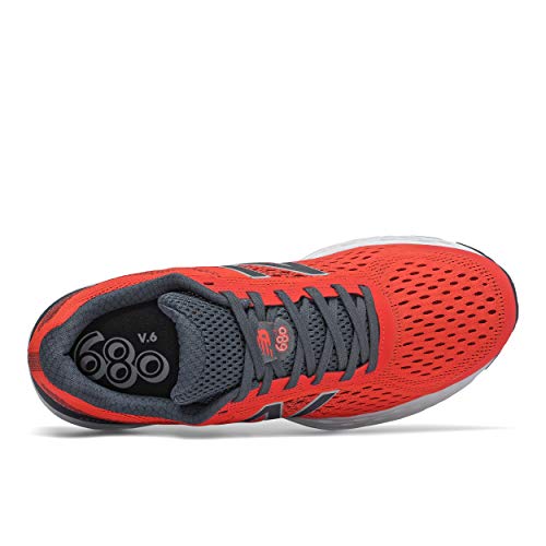 New Balance Men's 680 V6 Cushioning Running Shoe, Dark Blaze/Lead, 13 X
