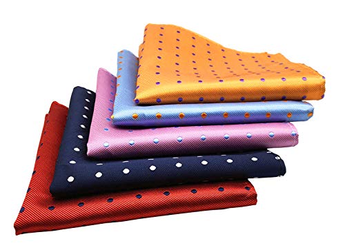 MENDENG-Mens-10-Pack-Assorted-Cotton-Polka-Dots-Pocket-Square-Handkerchief-Hanky