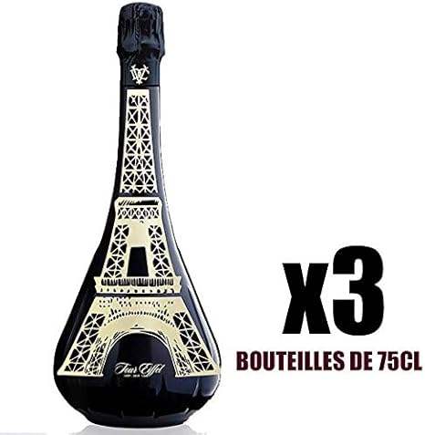 X3 Champagne Des Princes Tour Eiffel Edition 130eme Anniversaire 75 Cl De Venoge Aoc Champagne Amazon Es Alimentacion Y Bebidas