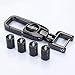 Metal Car Wheel Tire Valve Caps Stem caps Air Nozzle Cap Replacement for Lincoln MKZ MKX MKC Keychain Keyring Logo Styling Decoration Accessories