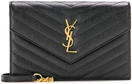France YSL Women's Monogram Envelope Shoulder Bag