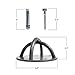Yoga Trapeze Ceiling Hooks [official]: Indoor or Outdoor, by YOGABODY Pro Quality Suspension Trainer Olympic Rings, Gymnastic Rings, Aerial Yoga Swing, Hammock, Resistance Band, 2 Pack w/ Bolts